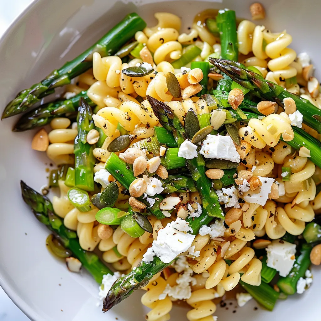 Cavatellis aux légumes verts et feta