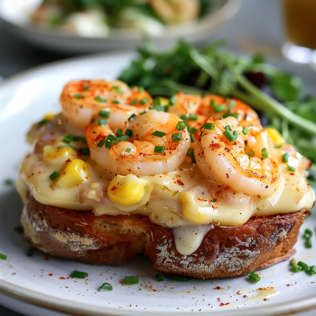 Muffins anglais avec crevettes
