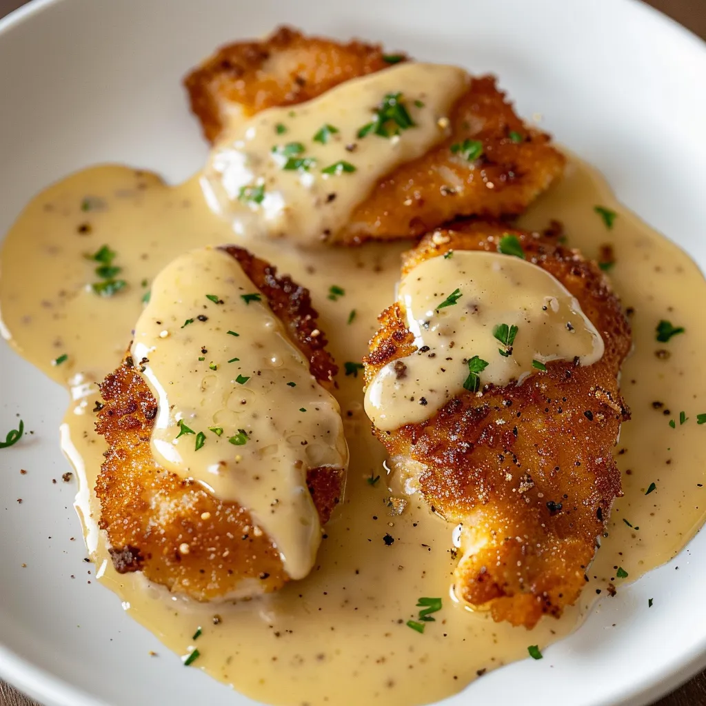 Morceaux de poulet extra tendres dans une sauce crémeuse au parmesan fondant