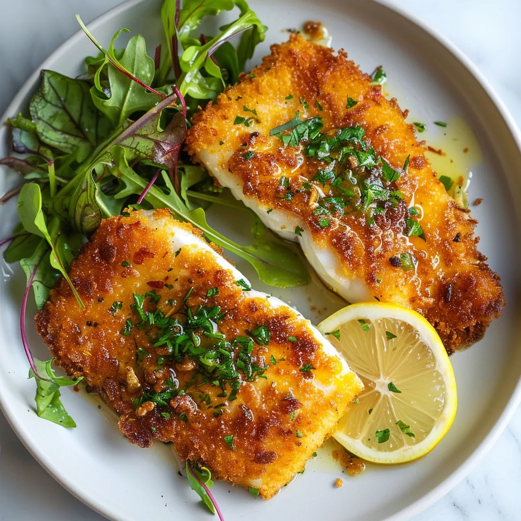 Filets dorés au beurre parfumé