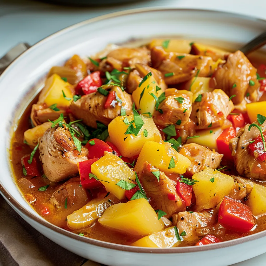 Dindon aux légumes savoureux