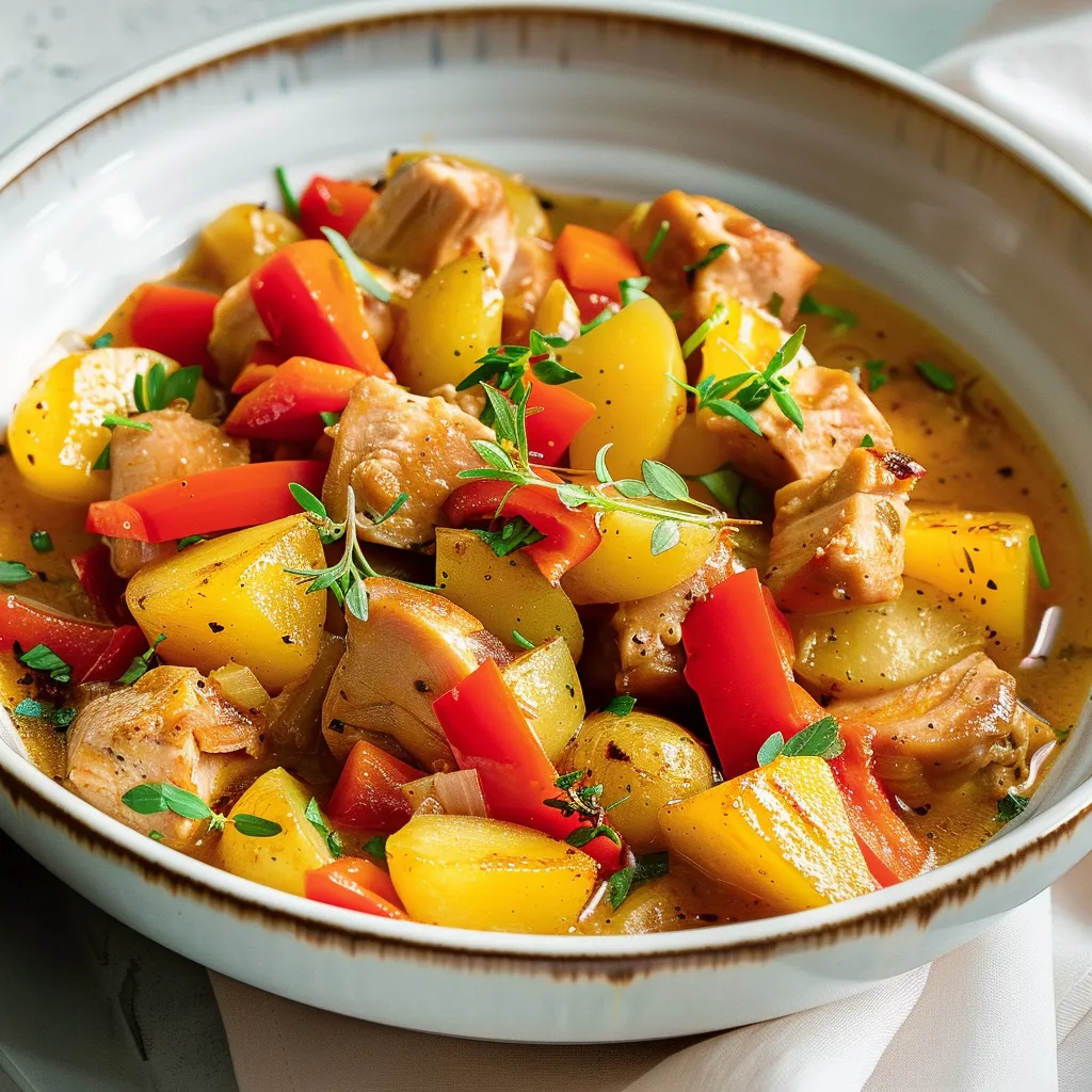 Mijoté tout doux au dindon et légumes