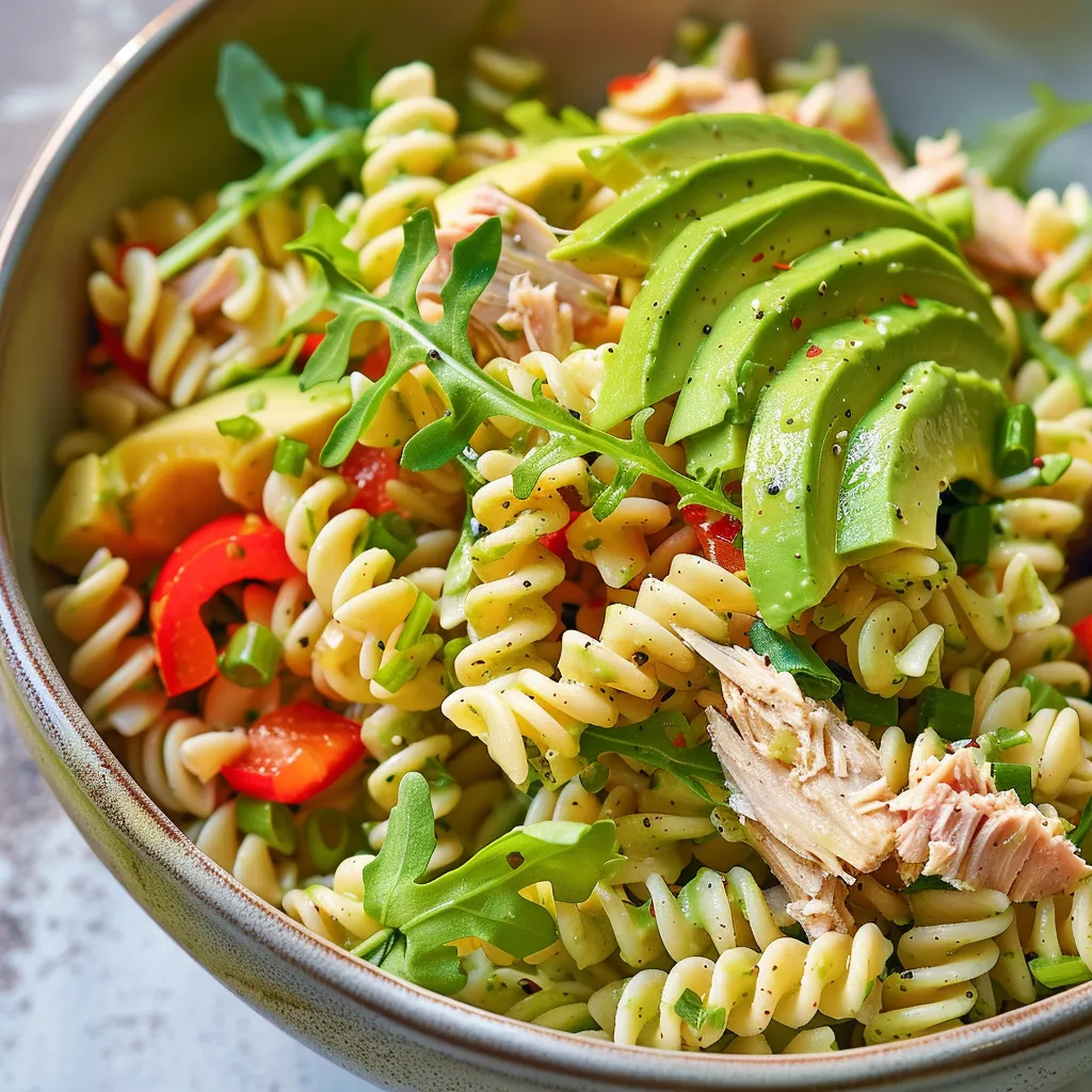 Salade colorée rotinis thon avocat