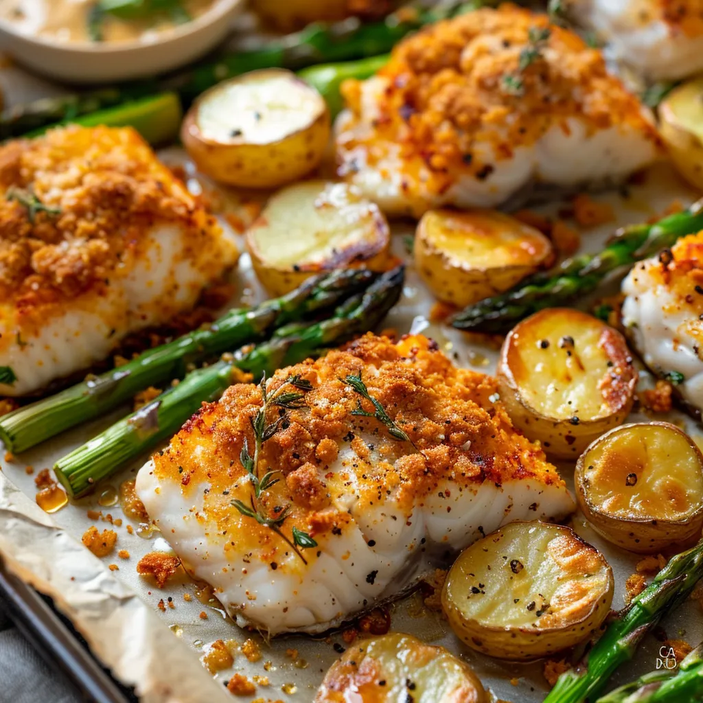 Filet de poisson et légumes grillés