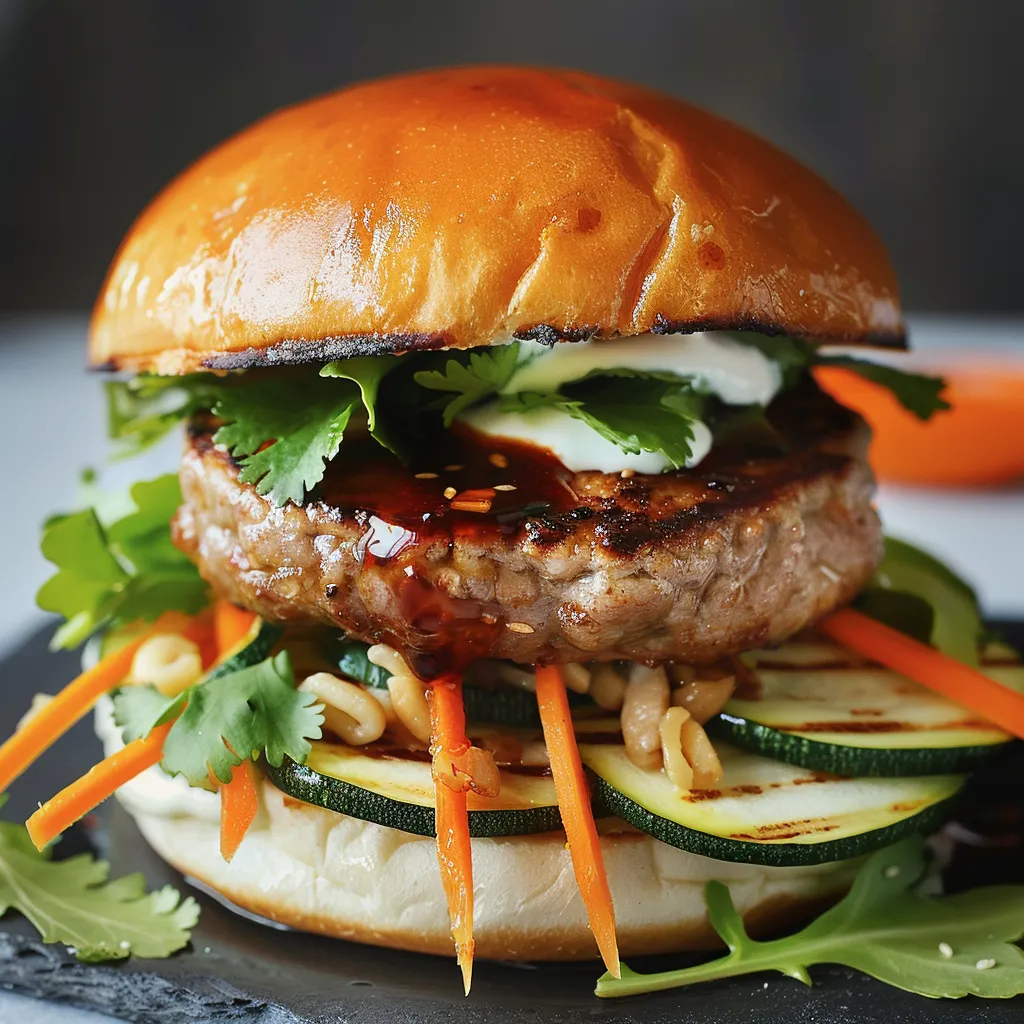 Sandwich Bánh mì au porc et légumes croquants