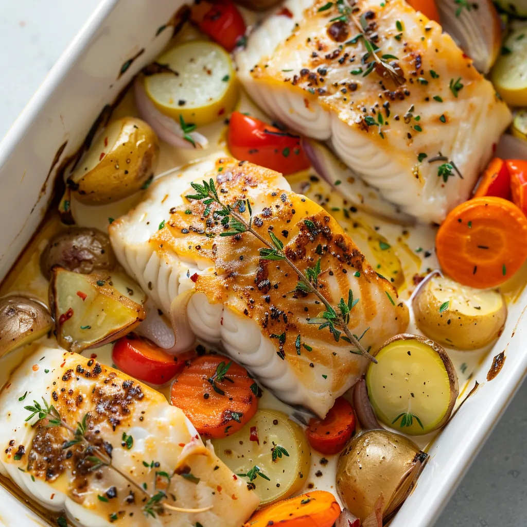 Délicieux cabillaud au thym