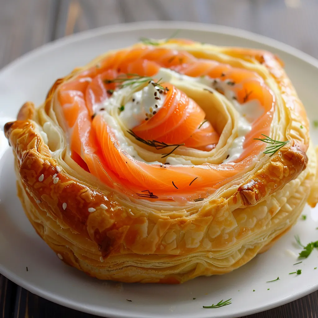 Délicieux roulés saumon fumé