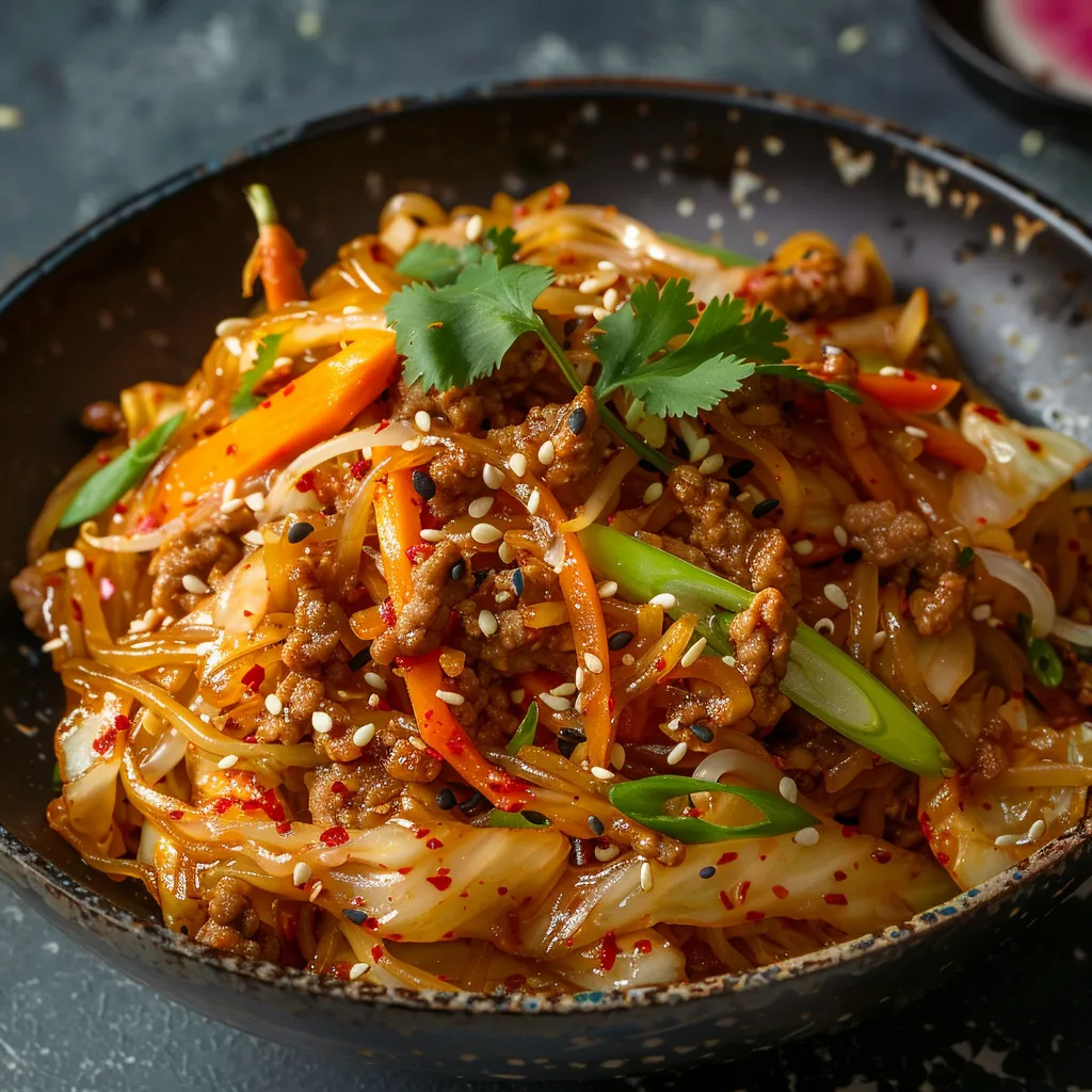 Chou et porc tendres