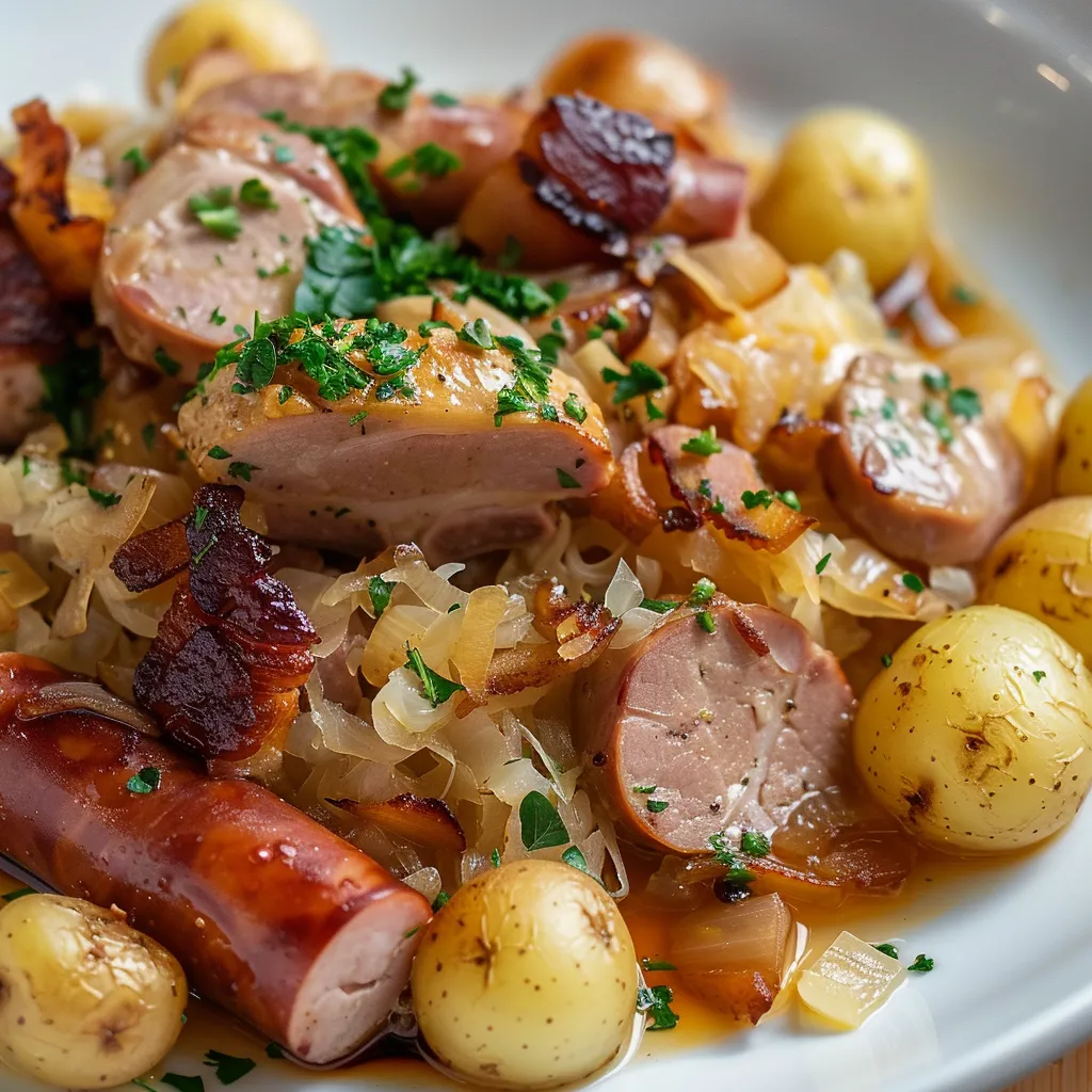Choucroute alsacienne savoureuse