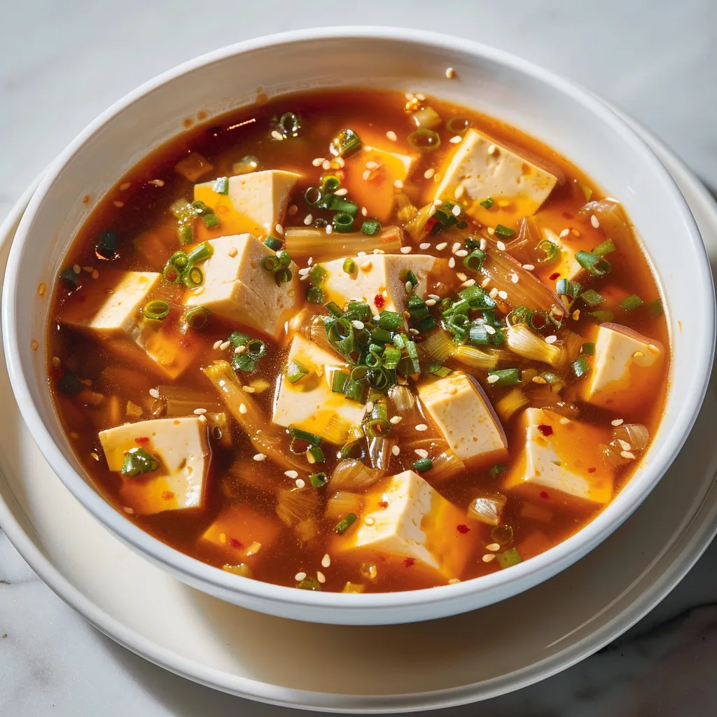 Soupe tofu pimentée à l’autocuiseur