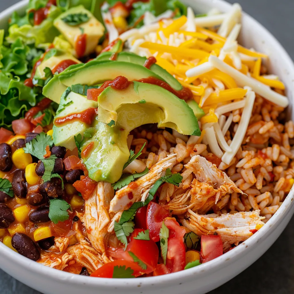 Bol poulet burrito instantané