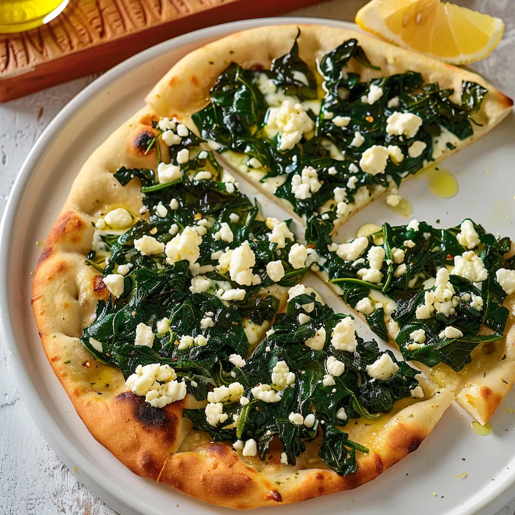 Épinards feta citron