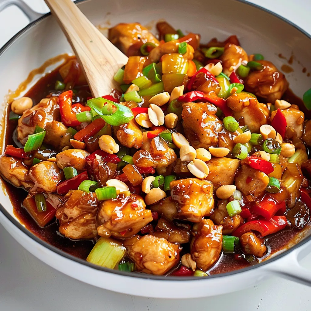 Poulet Kung Pao authentique et parfumé
