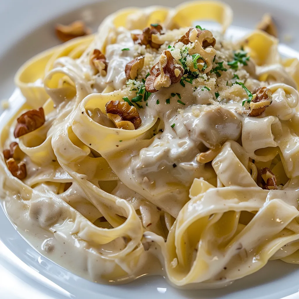 Tagliatelles noix crèmeuses