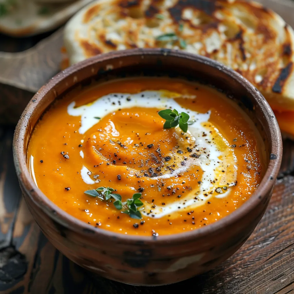 Carottes lentilles crémeuse