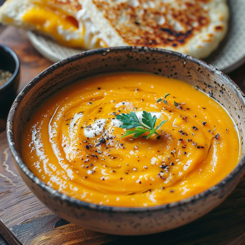 Découvrez une soupe carottes lentilles corail crémeuse