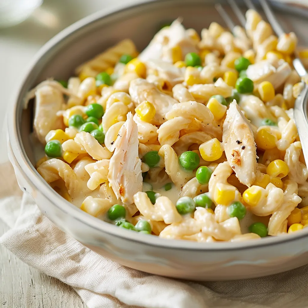 Gemellis crémeux au poulet et légumes à savourer tout simplement