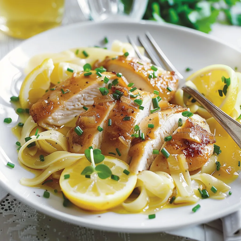 Poulet au citron mijoté