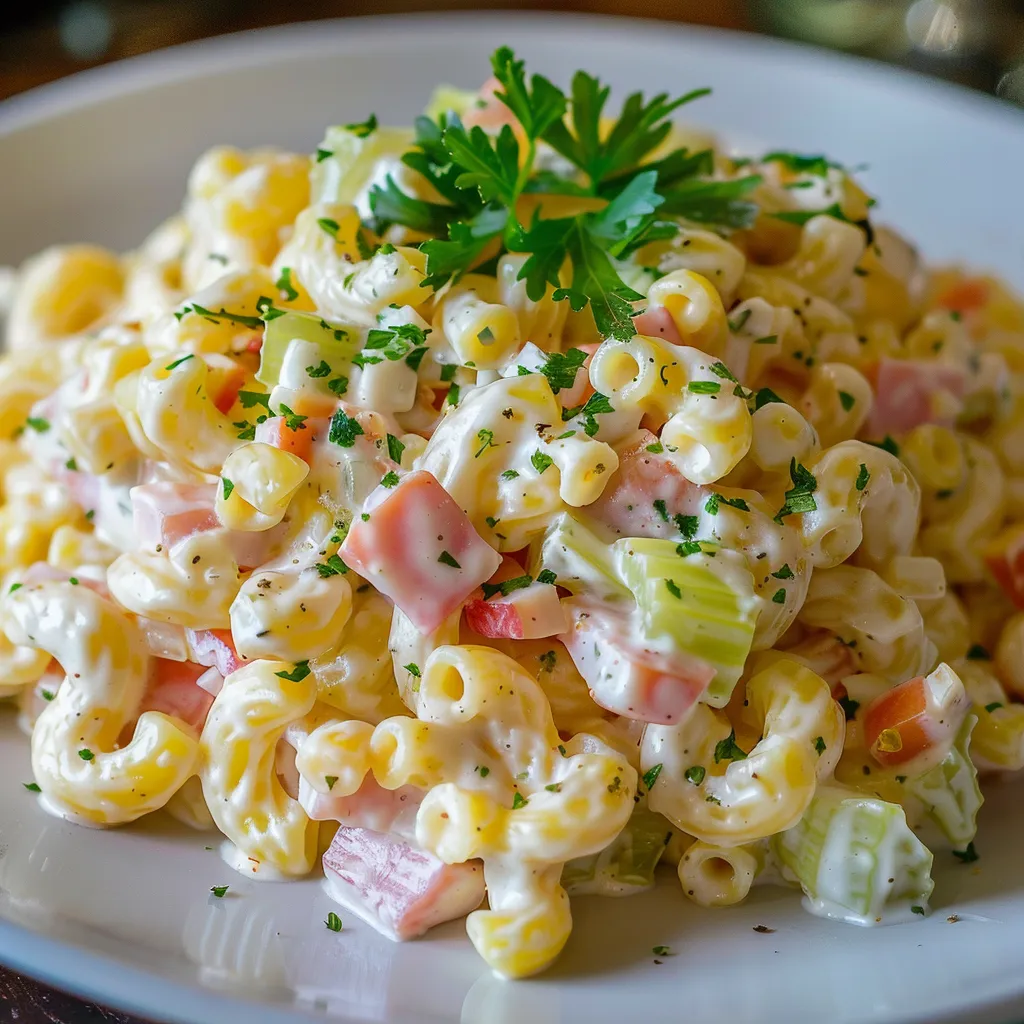 Macaronis jambon froids