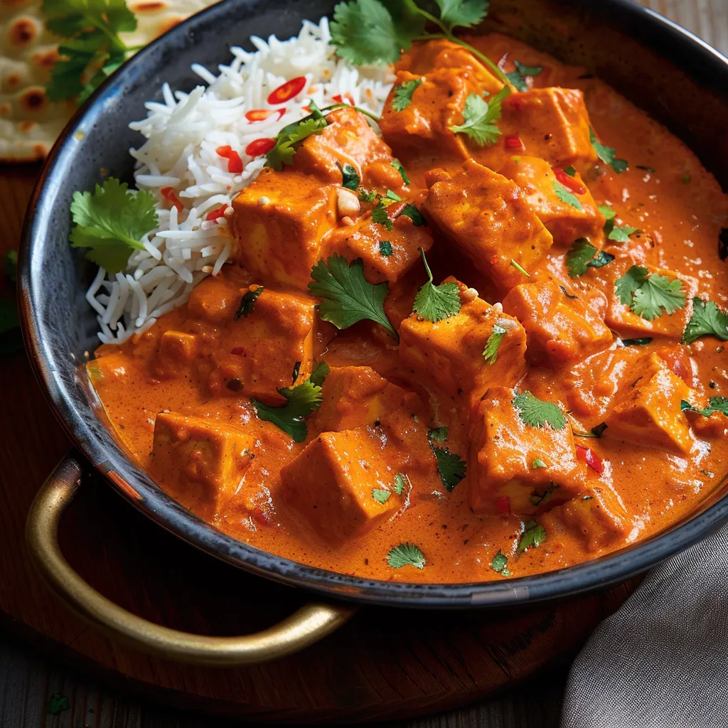 Tofu ultra crémeux saveurs indiennes