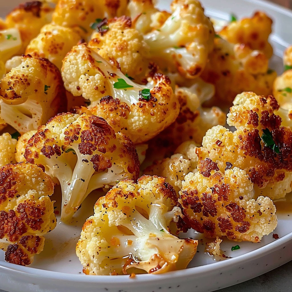 Une belle assiette de brocoli rôtis, accompagnée d'herbes fraîches et de quelques épices, prête à servir.
