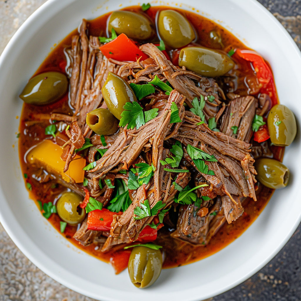 Spécialité cubaine : bœuf fondant, épices chaudes, touche acidulée.