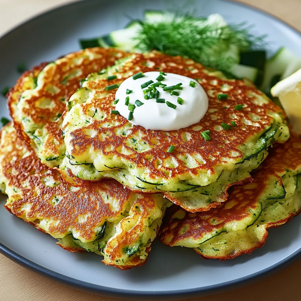 Bouchées de courgettes moelleuses avec des herbes et une sauce.