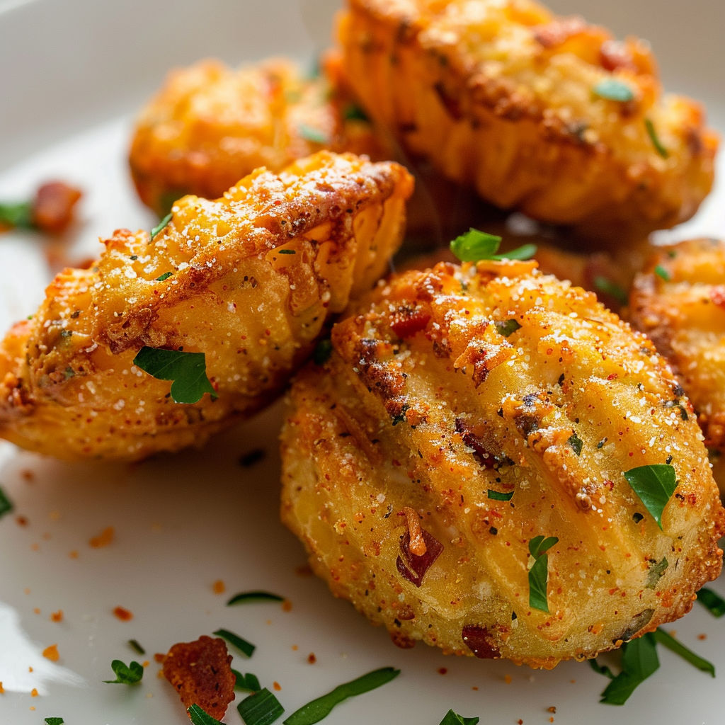 De savoureuses madeleines chèvre-chorizo servies sur une belle assiette.