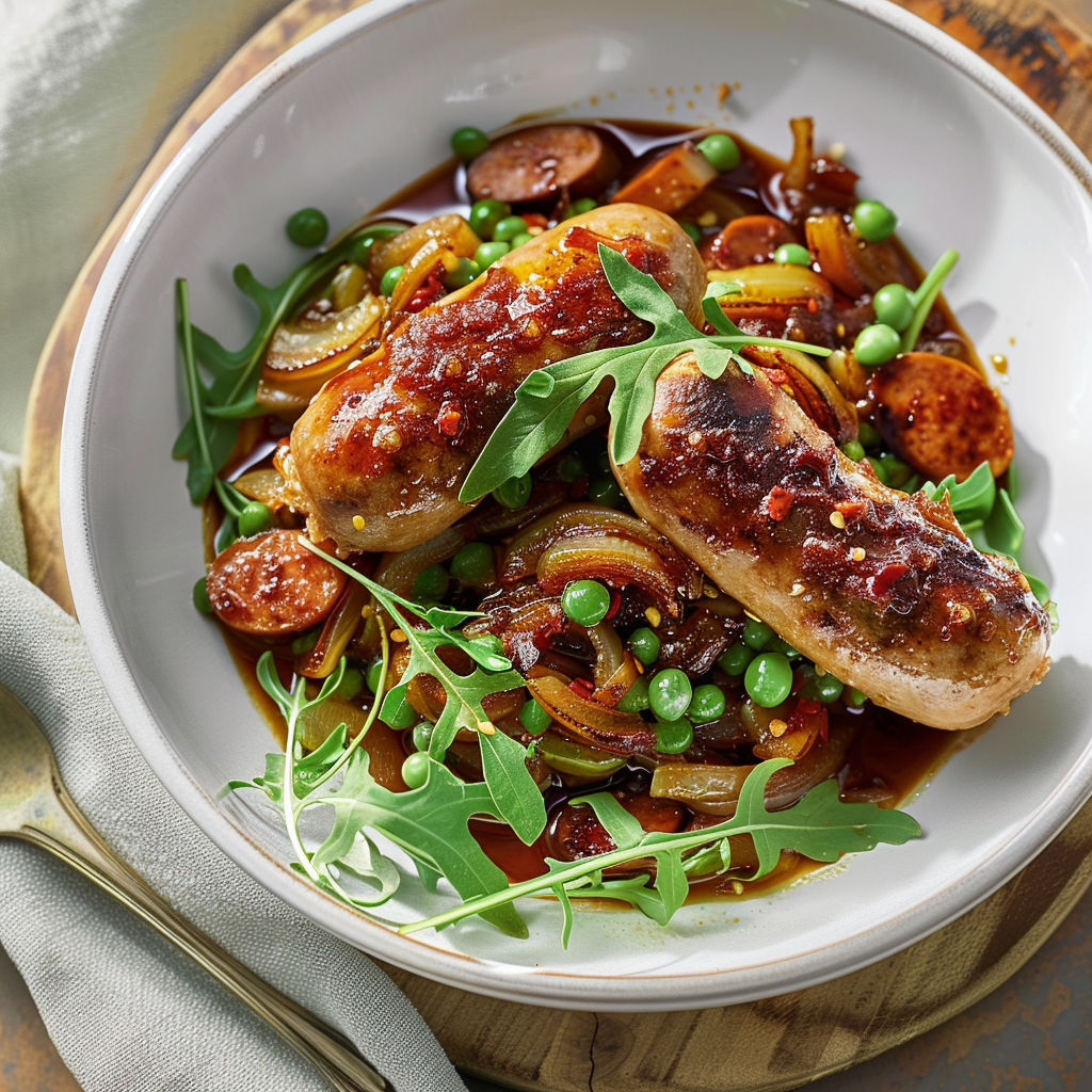 Une salade gourmande avec viande, légumes et pommes de terre.