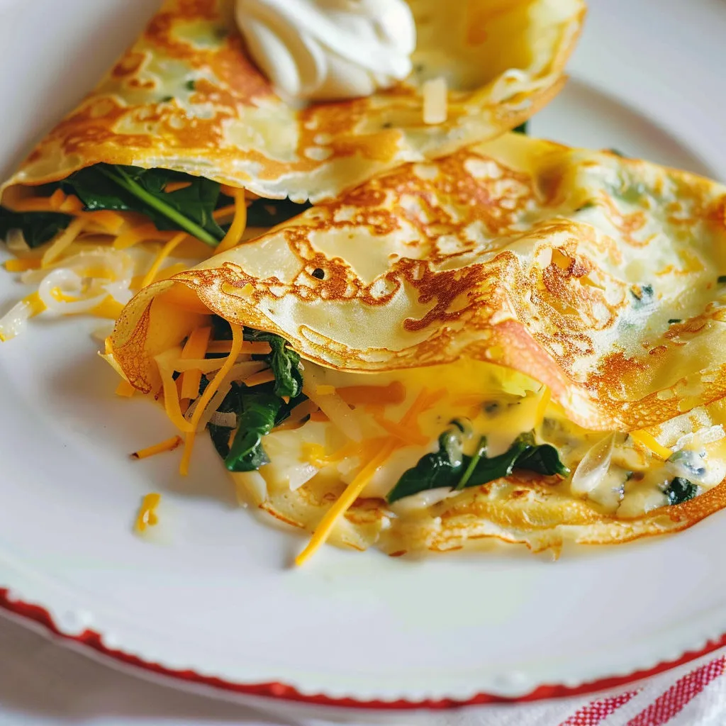 Quiche aux herbes et fromage sur un plateau.
