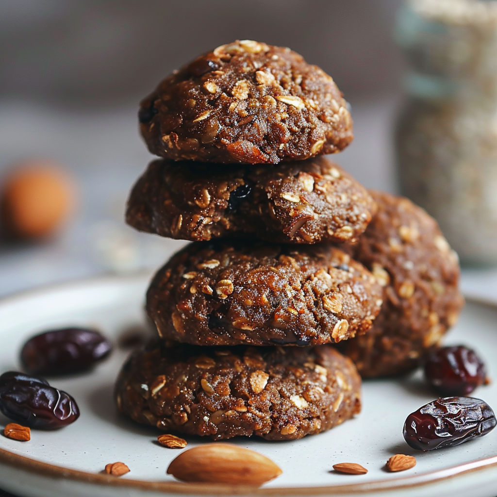 Cookies sains pleins de fibres et de goûts, parfaits au petit-déjeuner ou en snack.