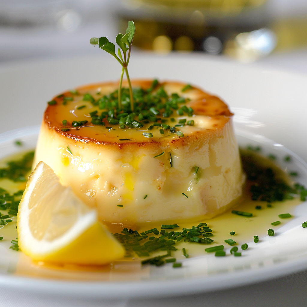 Tarte aux pommes et herbes avec un bol de yaourt à côté et une cuillère de citron vert.