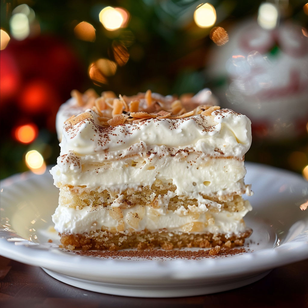 Tarte aux fruits de mer posée sur une assiette en verre.