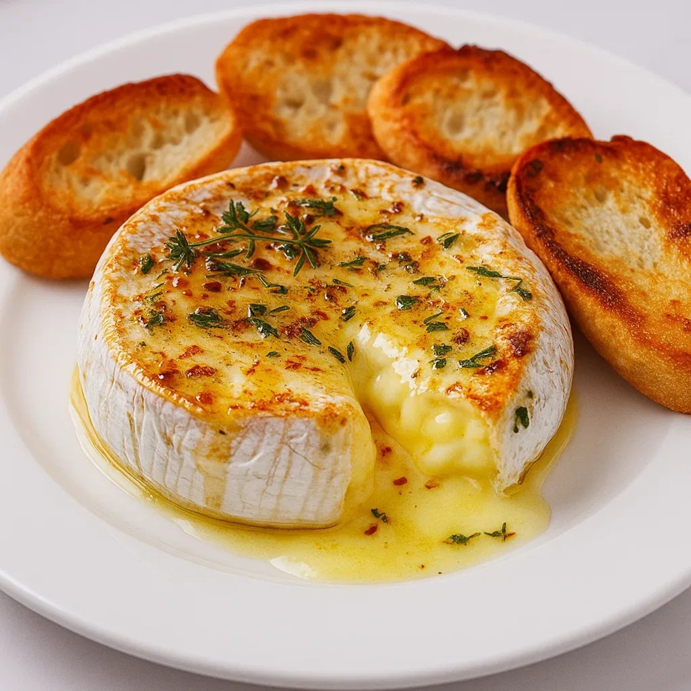 Camembert au miel et thym