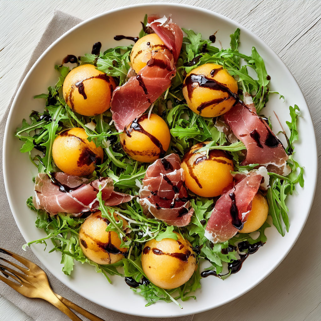 Une salade en vrac avec tomates cerises et de la verdure.