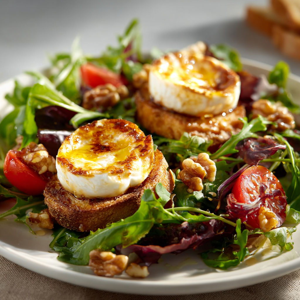 Mélange de quinoa, tomates, noix de cajou et morceaux de fromage frais.