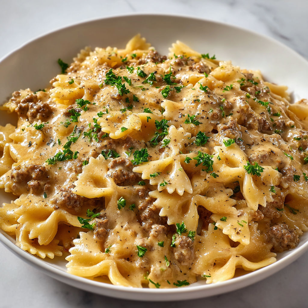 Un plat de macaroni nappé de sauce tomate et légumes.