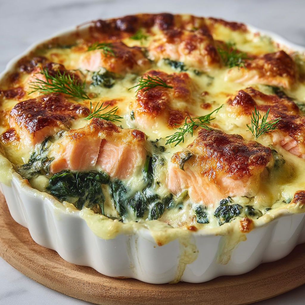 Tarte saumon légumes servie dans un bol bois.