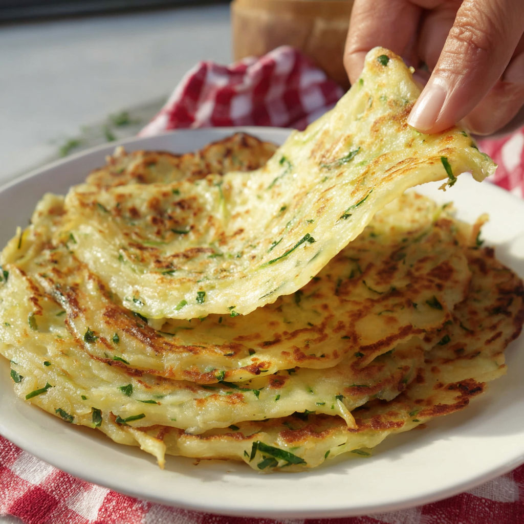 Un tas de galettes à la pomme de terre sur un plat.