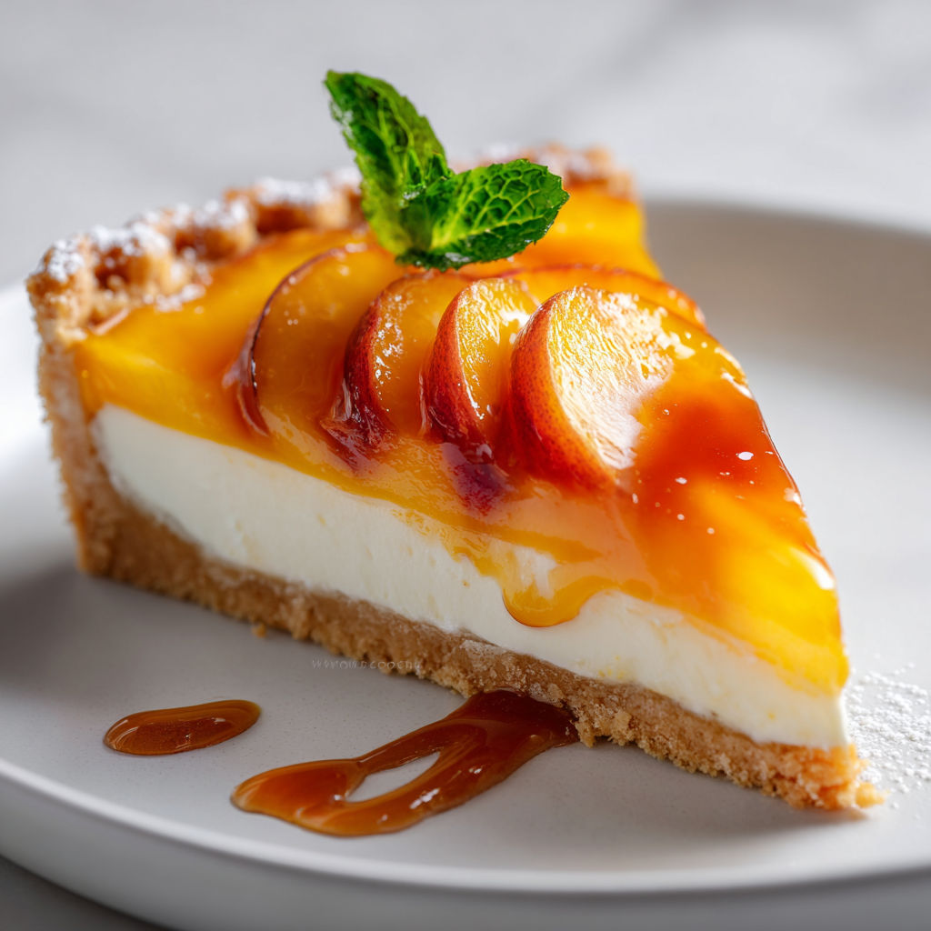 Délice mascarpone et pêche