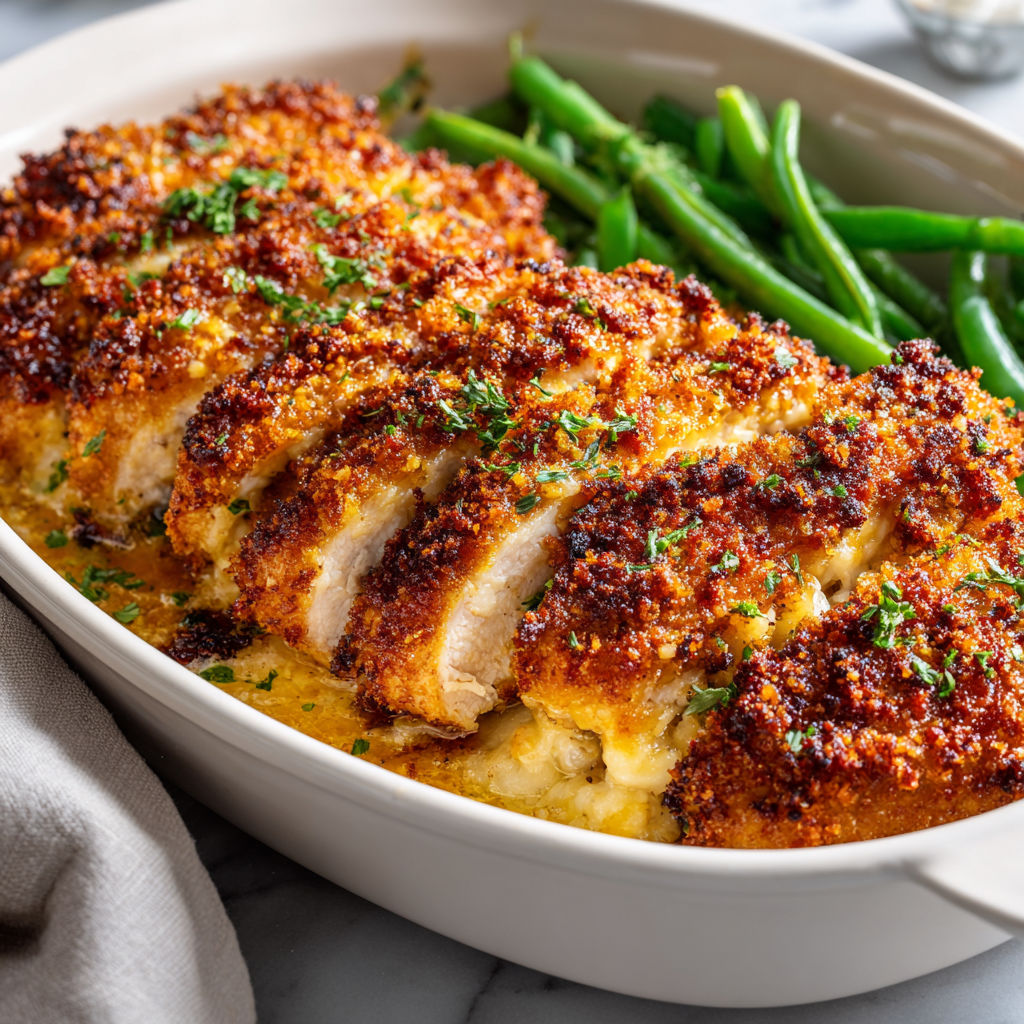 poulet croustillant au parmesan
