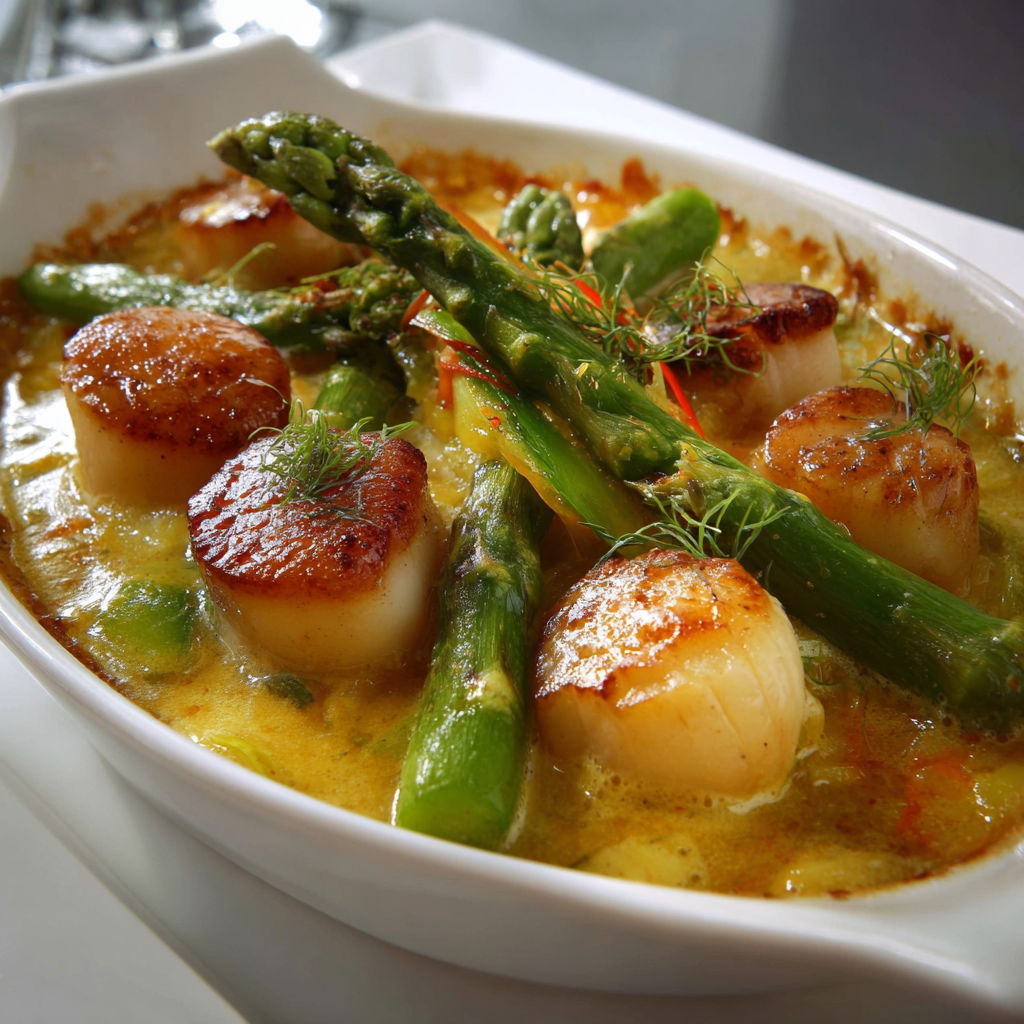 Plat de bouillabaisse avec légumes et moules.