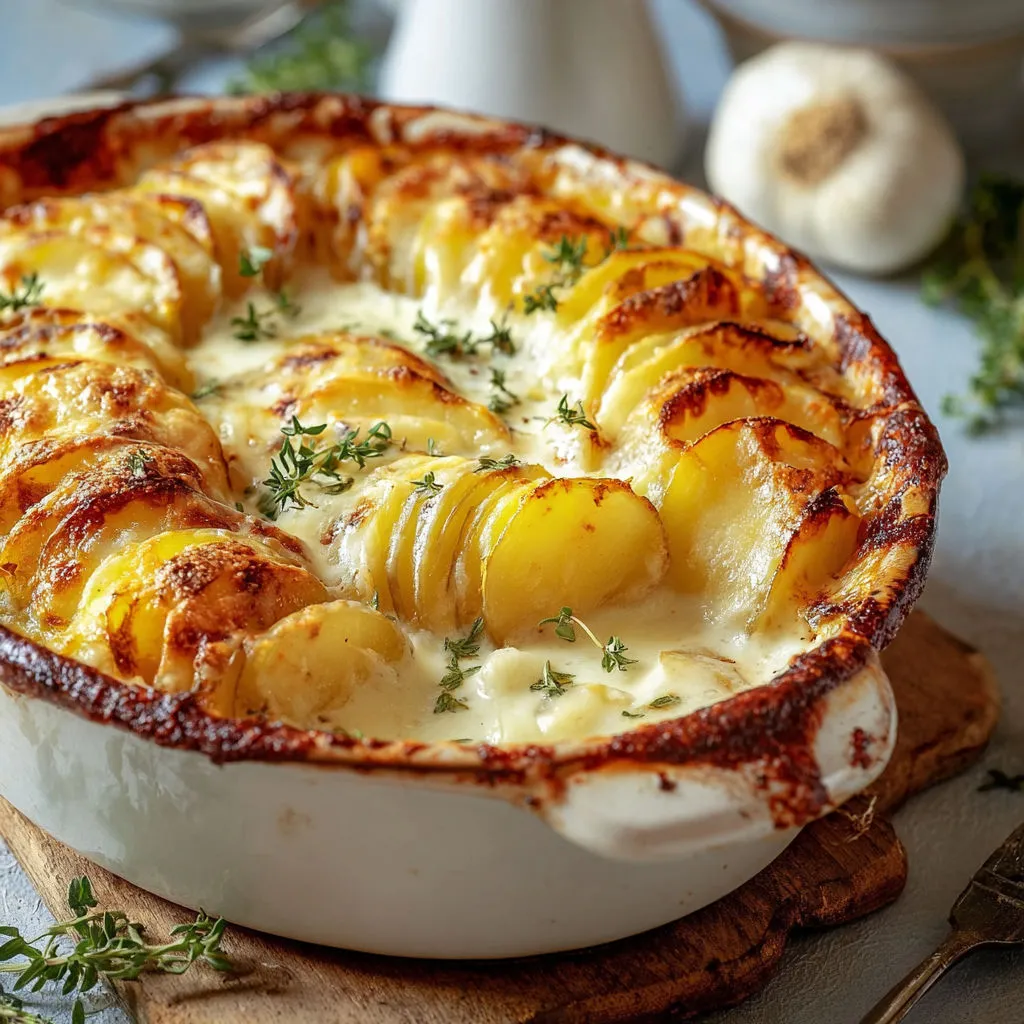 Une tourte pommes champignons toute simple dans un bol en bois.