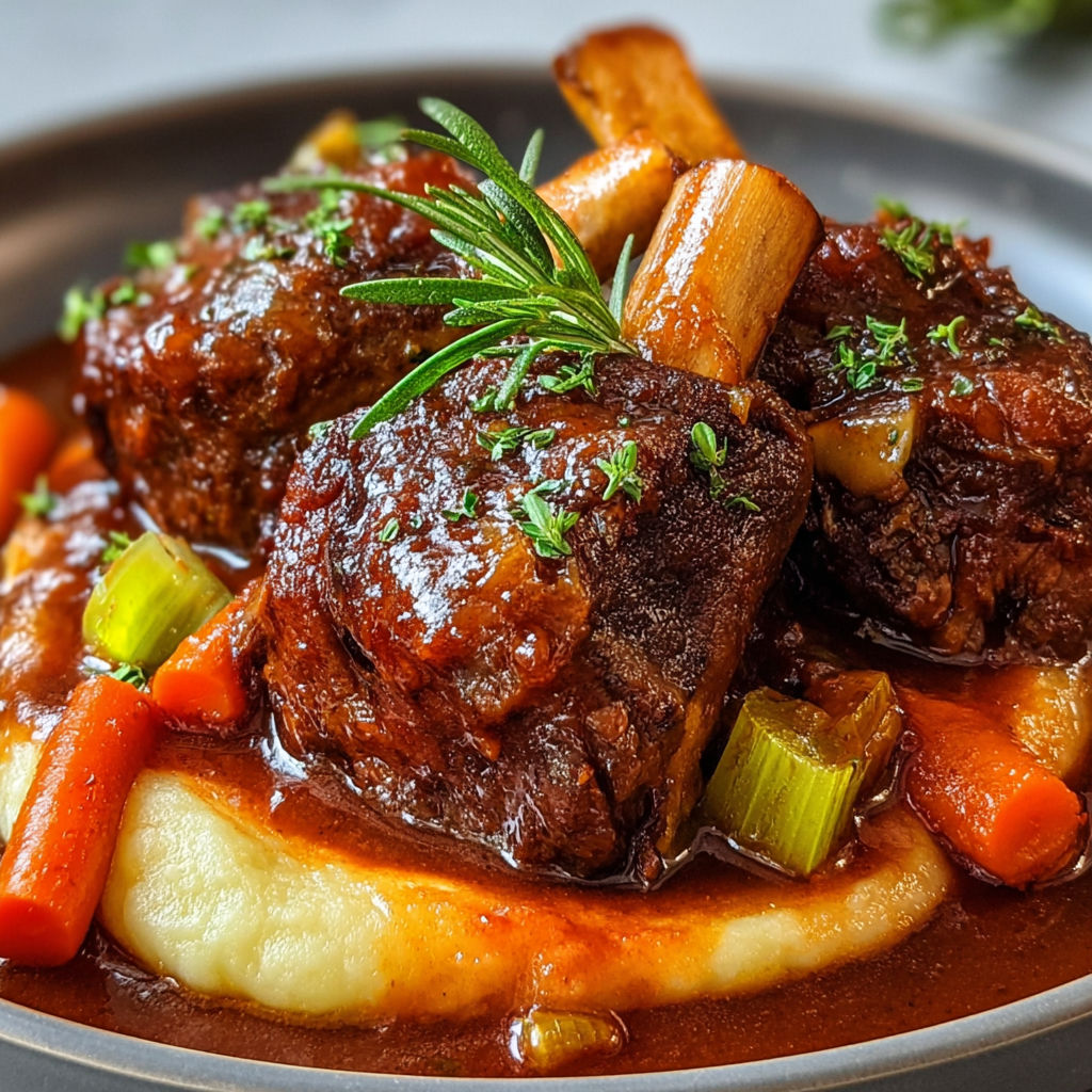 Un plat de viande fondante avec carottes et herbes fraîches.