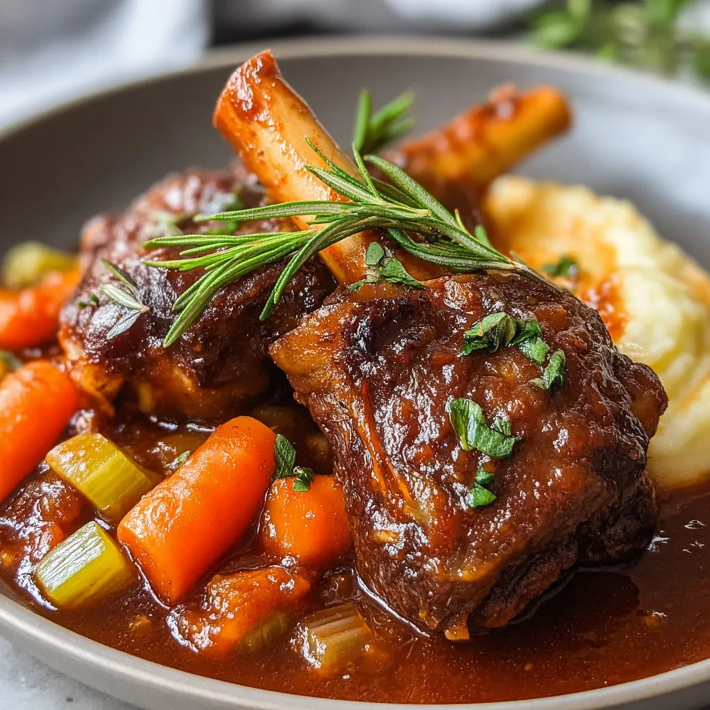Une viande mijotée et tendre servie avec légumes fondants.