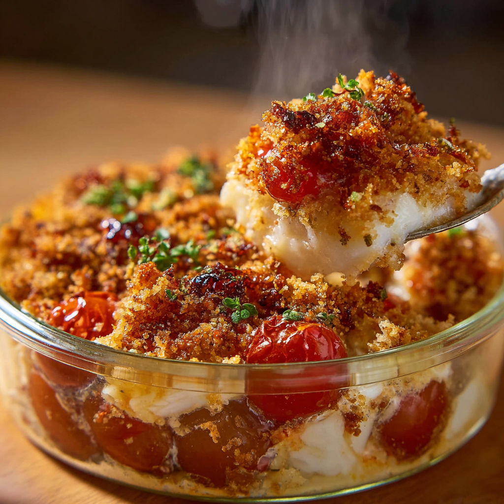 Un bol de salade mélangée avec tomate et poisson fumé.