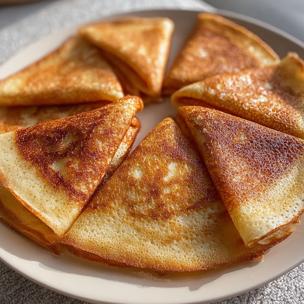 Une assiette de crêpes moelleuses façon Cyril Lignac.