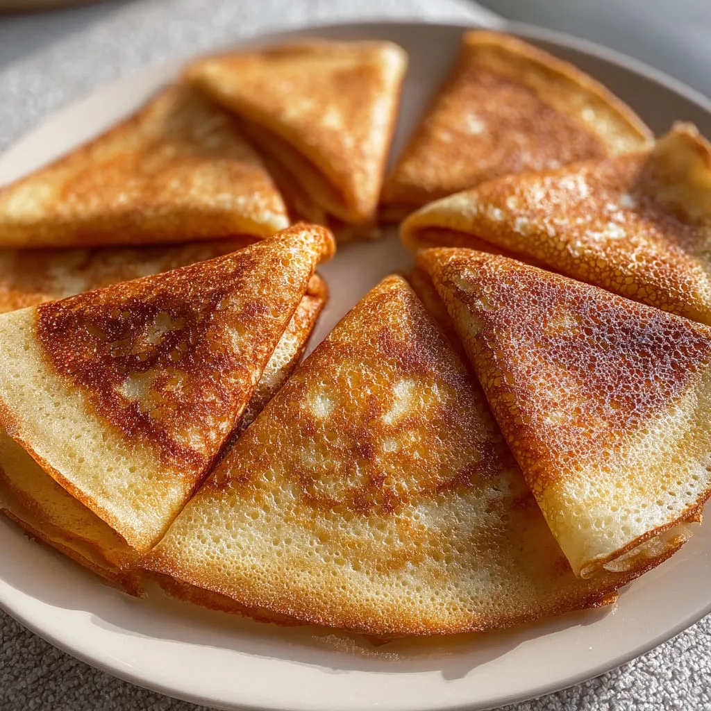 Une assiette de crêpes moelleuses façon Cyril Lignac.