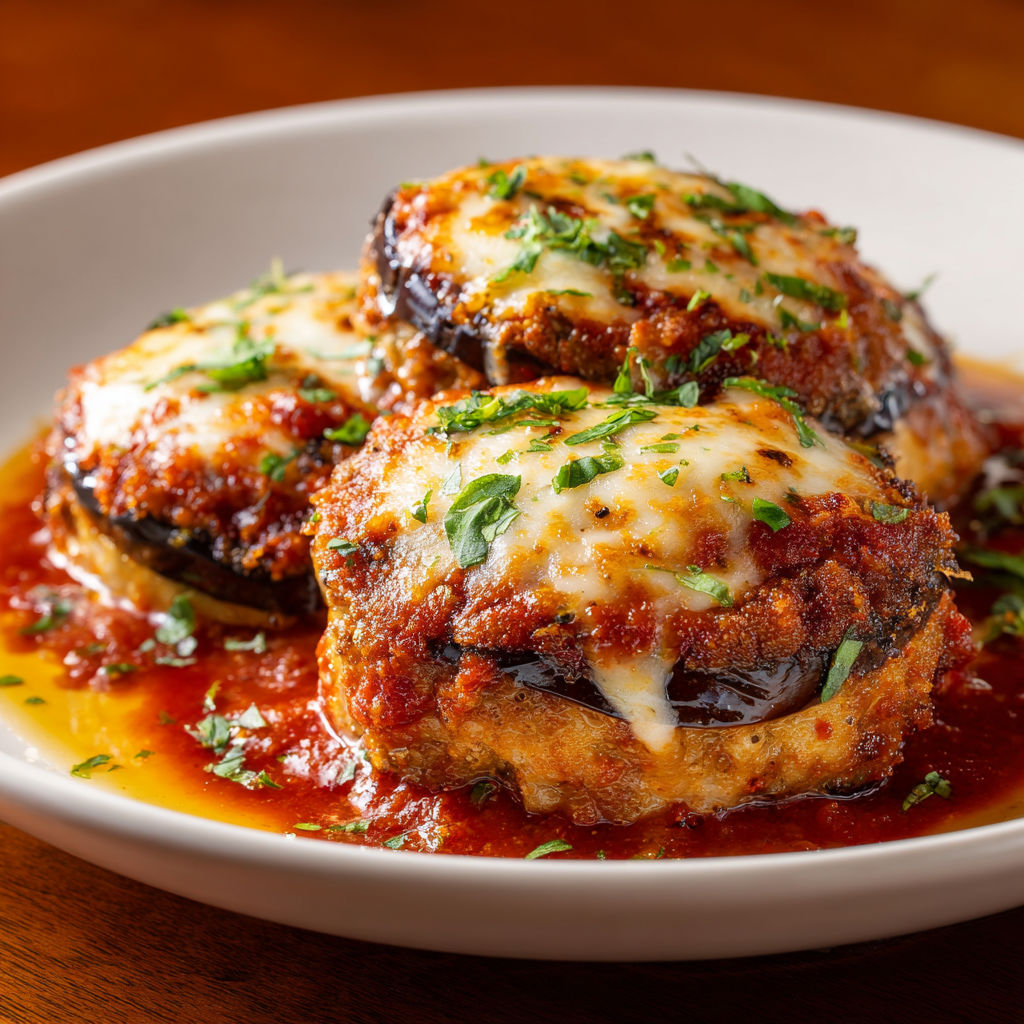 Des pâtes garnies de fromage râpé, de champignons et d'herbes fraîches.