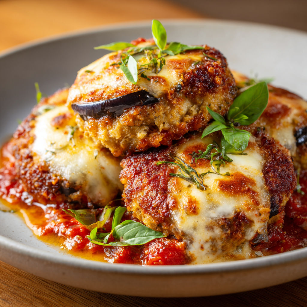 Des pâtes au fromage et aux herbes servies sur une belle assiette en faïence.